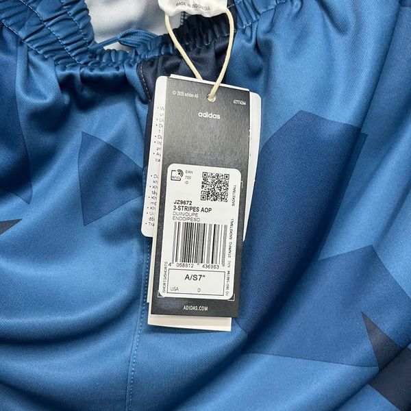 Quần Short Bóng Rổ Adidas 3-STRIPES AOP Dusky Ink -  JZ9672 - 1385