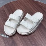 494 - Dép Quai Ngang MLB Chunky Bouncer Two Strap LA Dodgers Trắng - 3ALPCBT33-50WHS