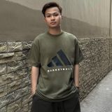 Áo Thun Unisex Adidas Basketball Olive BLack - JX5583 - 1122