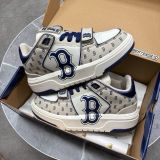 262 - Giày MLB Chunky Liner Mid Monogram Boston Beige - 3ASXLM13N-43BGL