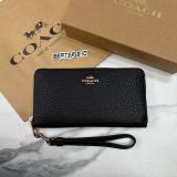 Ví Coach Cầm Tay Dáng Dài Zip Signature Black - C4451 - 1149