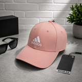 Mũ Nón Adidas Cotton Baseball Cap Wonder Mauve White - HD7235 - 1183