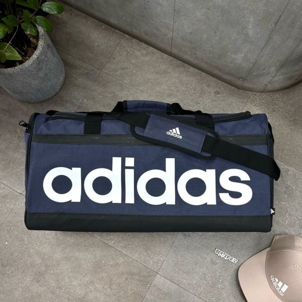 Túi Adidas Duffel Linear Essentials Shadow Navy Cỡ Vừa - HR5349 - 1376