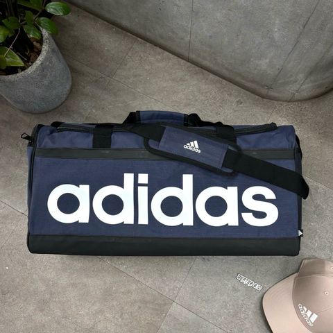 Túi Adidas Duffel Linear Essentials Shadow Navy Cỡ Vừa - HR5349 - 1376