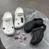 417 - Dép Sandal Clog Unisex Crocs Baya (Trắng / Đen)