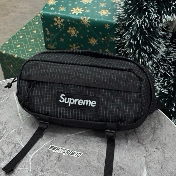964 - Túi Supreme Waist Bag Black Season 2024 - SS24B15