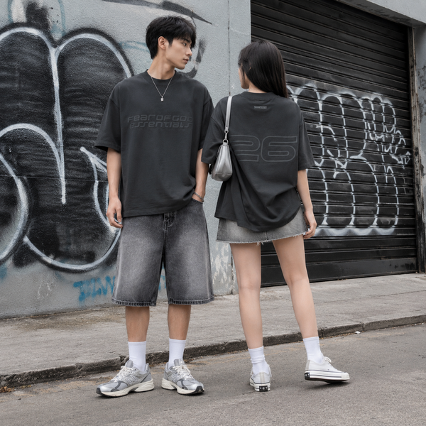 Áo Fear of God Essentials 90's Tee Vintage Black - 125HO254473F - 1039