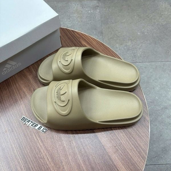 915 - Dép Adidas Adilette Lite Slides Trefoil Logo Brown Beige