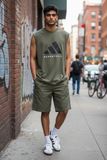 Áo Tank Top Bóng Rổ Adidas Sleeveles 'Olive Strata' - JX5589 - 1112