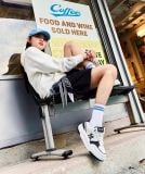 1024 - Giày MLB Chunky Liner Denim Pocket New York Yankees Black - 3ASXD015N