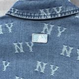 Áo Sơ Mi MLB Denim Unisex Classic Monogram Jacquard - 3ADRM0141-50BLL - 1351