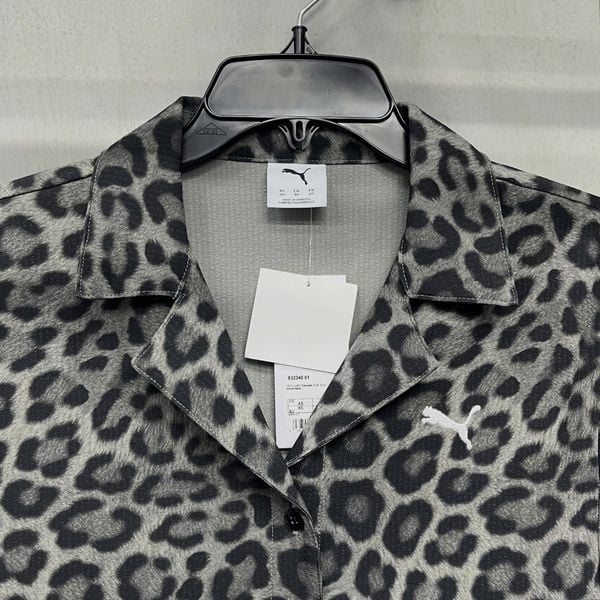 Áo Sơ Mi Puma Unisex Leo Luxe Relaxed All-Over Print Woven Black - 632340-01 - 1413