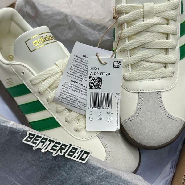 Giày Adidas VL Court Classic Collegiate Green - JH5061 - 1480