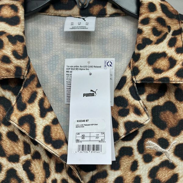 Áo Sơ Mi Puma Unisex Leo Luxe Relaxed All-Over Print Woven - 632340-87 - 1414
