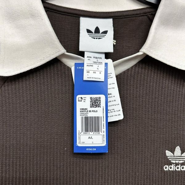 Áo Polo Adidas Waffle Dark Brown  - KB5462 - 1406