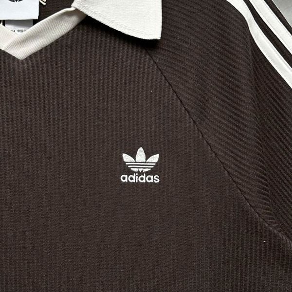 Áo Polo Adidas Waffle Dark Brown  - KB5462 - 1406