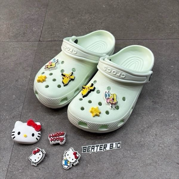 909 - Dép Sandal Clog Unisex Crocs Classic Mint Tint - 10001-3YF