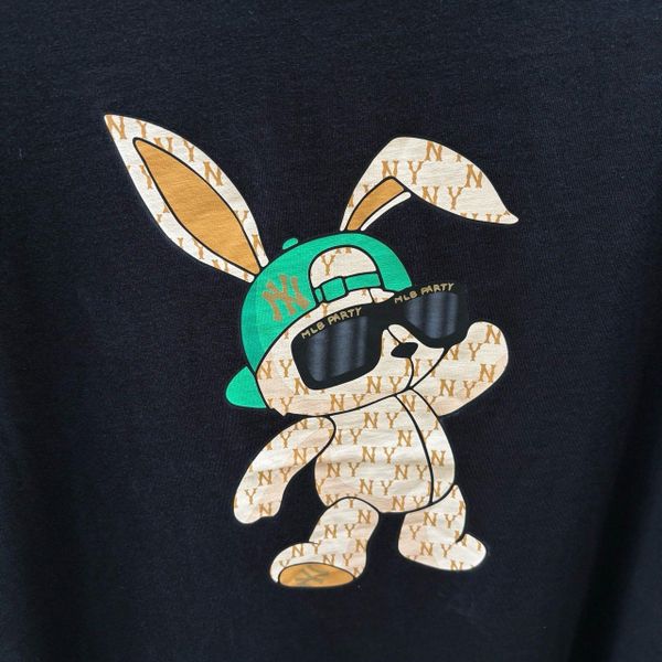 279 - Áo MLB Rabbit Short Sleeve NY Yankees Black - 3ATSQ0131-50BKS