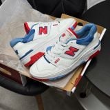 192 - Giày New Balance 550 White True Red Atlactic Blue - BB550NCH