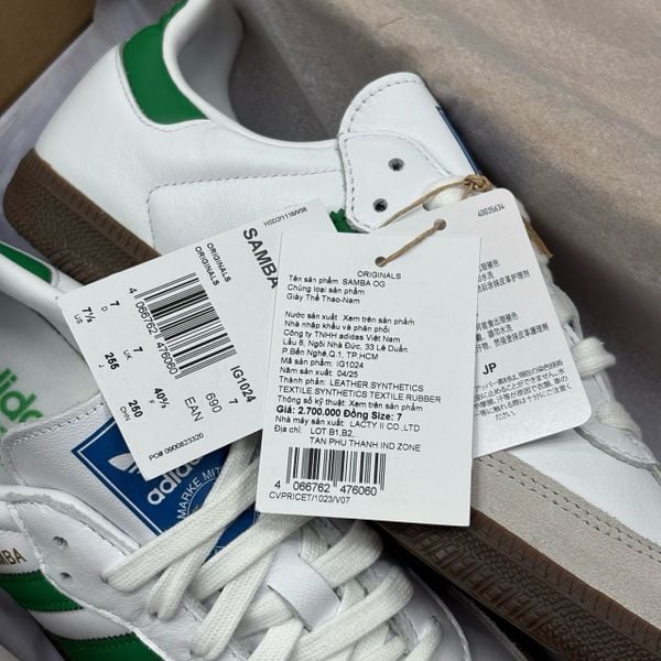 Giày Adidas Samba OG 'Green' - IG1024 - 1494