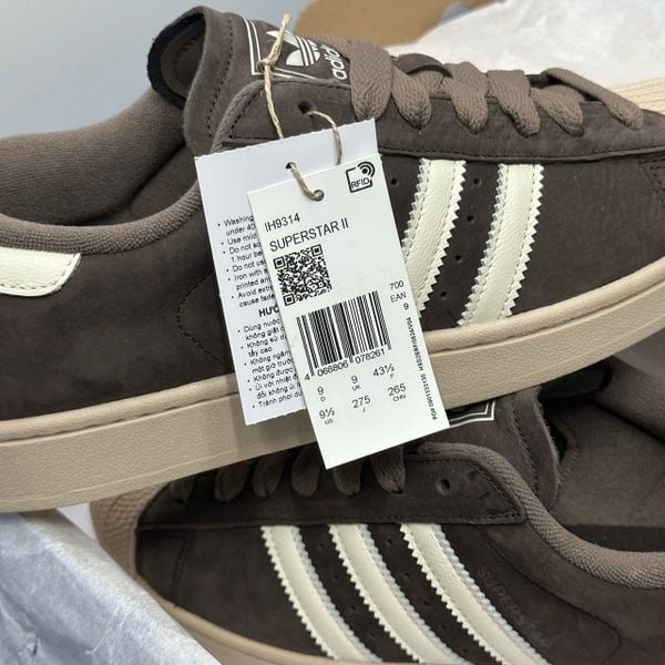 Giày Adidas Originals Nam Superstar II 'Aurora Coffee' - IH9314 - 1441