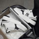 1024 - Giày MLB Chunky Liner Denim Pocket New York Yankees Black - 3ASXD015N