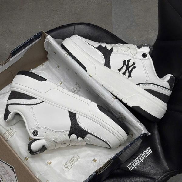 1024 - Giày MLB Chunky Liner Denim Pocket New York Yankees Black - 3ASXD015N