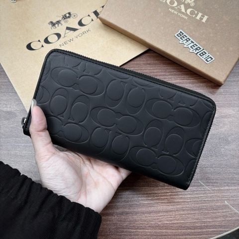 972 - Ví Coach Accordion Zip Wallet In Signature Leather - CE551869