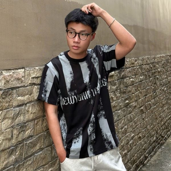 994 - Áo thun New Era New York Yankees Black & White Stripe Wash - 13556529