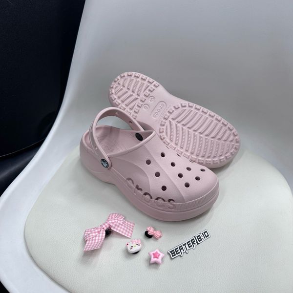 Giày Clog Nữ Crocs Baya Platform 