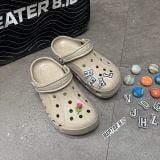 932 - Giày Sandal Clog Unisex Crocs Baya - Khaki - 10126-2V3