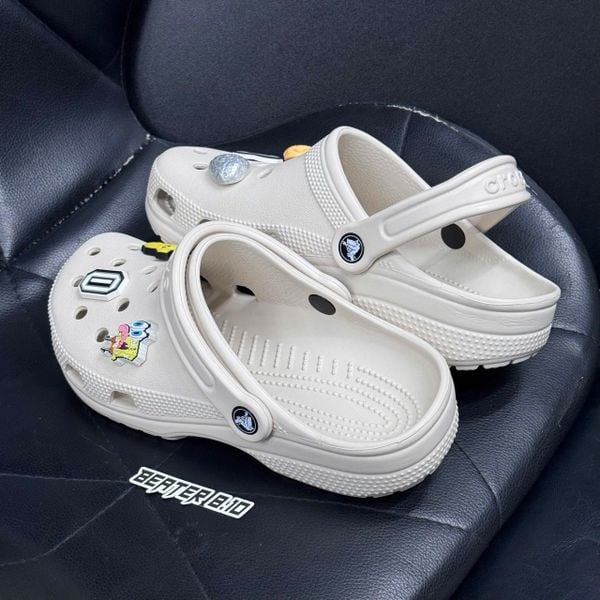 Dép Sandal Clog Unisex Crocs Classic Light Bone - 910