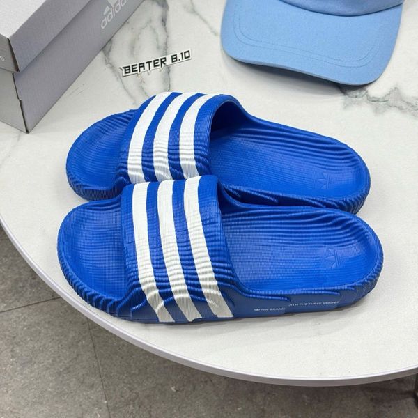 329 - Dép Quai Ngang Adidas Adilette 22 'Blue' - IF3667