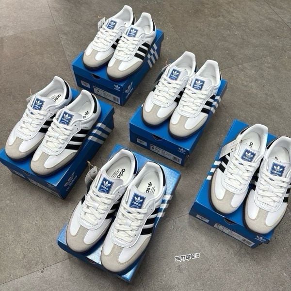 352 - Giày Adidas Samba OG White Black Gum - B75806