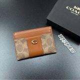 993 - Ví Coach Essential Card Case In Signature Canvas Brown – CBY80