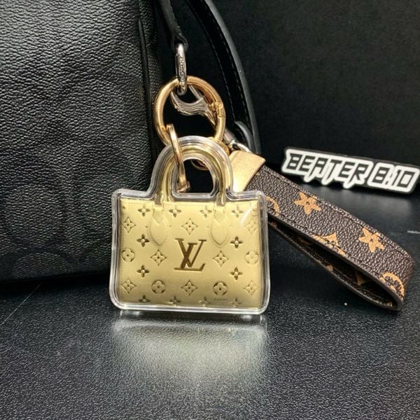 966 - Móc Khóa Mạ Vàng - Gold Keychain Bag Luxury