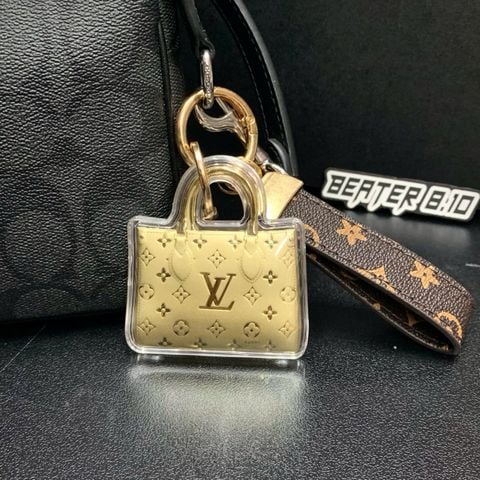 966 - Móc Khóa Mạ Vàng - Gold Keychain Bag Luxury
