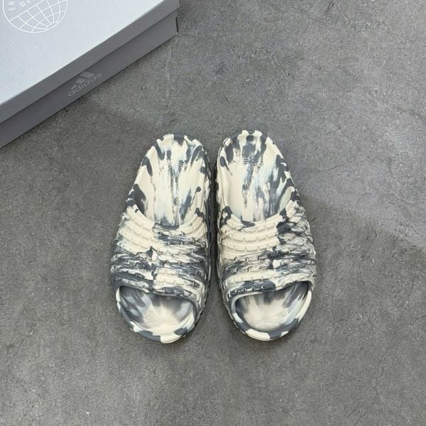 923 - Dép Adidas Adilette Blackout Grid - Stone Camo Slide