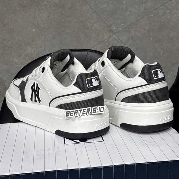 1024 - Giày MLB Chunky Liner Denim Pocket New York Yankees Black - 3ASXD015N