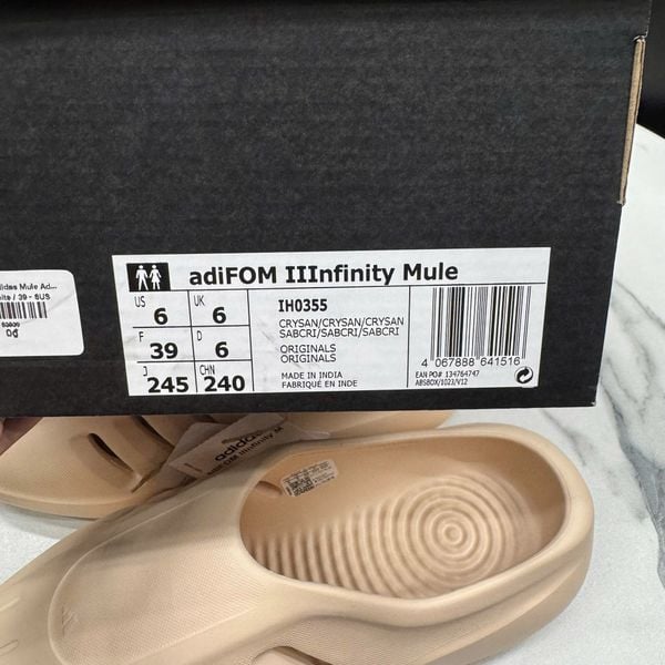 839 - Giày Adidas Mule Adifom IIInfinity Cream White - IH0355