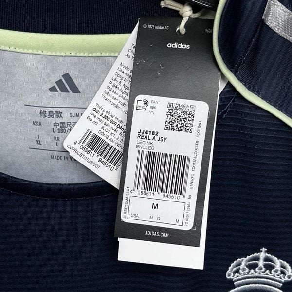 Áo Bóng Đá Sân Khách Real Madrid 25/26 FC - JJ4182 - 1332
