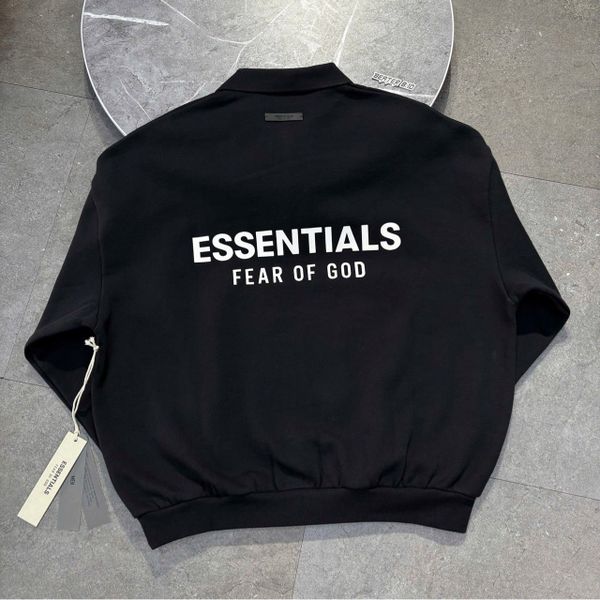 1023 - Áo Polo Fear of God Essentials Core Logo Fleece Sweatshirt 