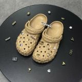 419 - Dép Sandal Clog Unisex Crocs Classic Geometric (Black/ White/ Grey/ Brown/ Beige)