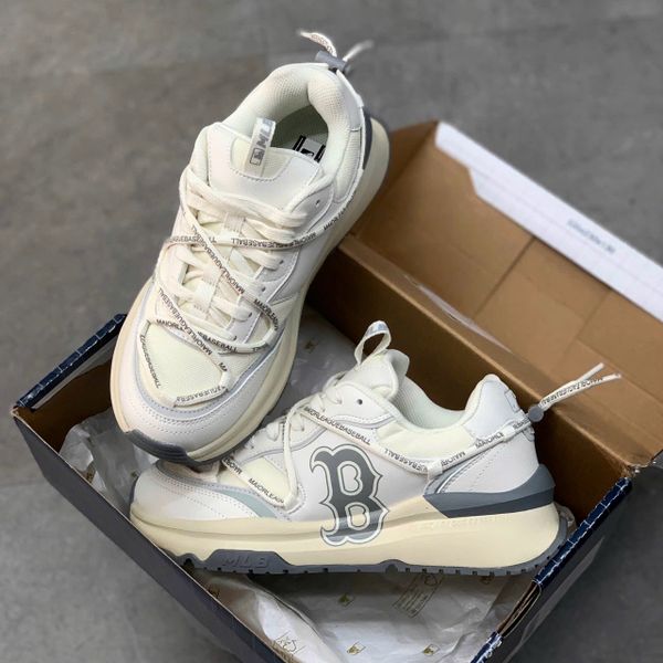 586 - Giày MLB Chunky Runner Lace Boston Red Sox - 3ASHCRR3N-43WHS