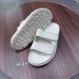 494 - Dép Quai Ngang MLB Chunky Bouncer Two Strap LA Dodgers Trắng - 3ALPCBT33-50WHS