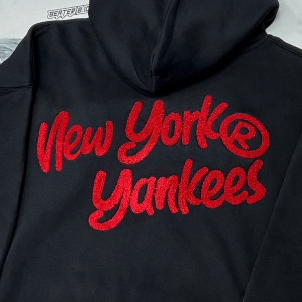 963 - Áo Khoác Zip New Era New York Yankees Black Red - 17224368