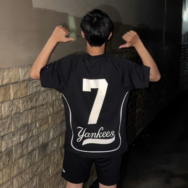 905 - Áo Jersey New Era New York Yankees Black Line - 12354878
