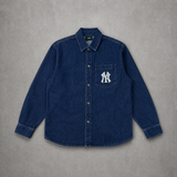 Áo Sơ Mi MLB DenimCube Monogram Big Lux - 3ADRM0434-50NYD - 1347