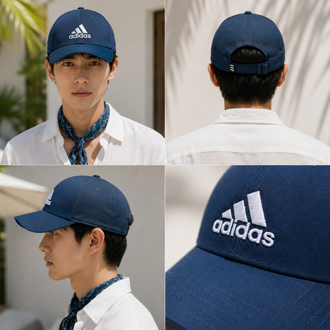 Mũ Nón Adidas Baseball Cap Crew Navy White - GM6273 - 1186