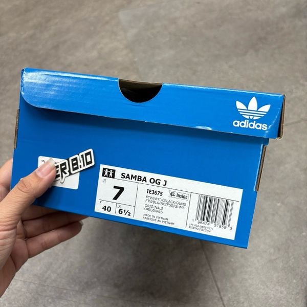 352 - Giày Adidas Samba OG White Black Gum - B75806